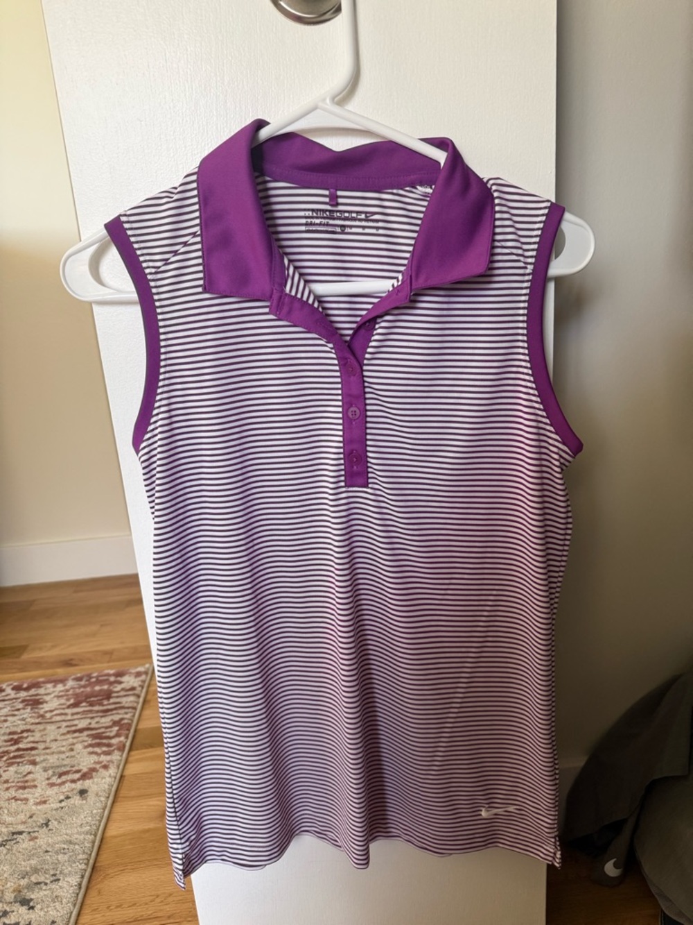 2 Women’s Nike Golf Dri-Fit Collared Tanks - Size Medium